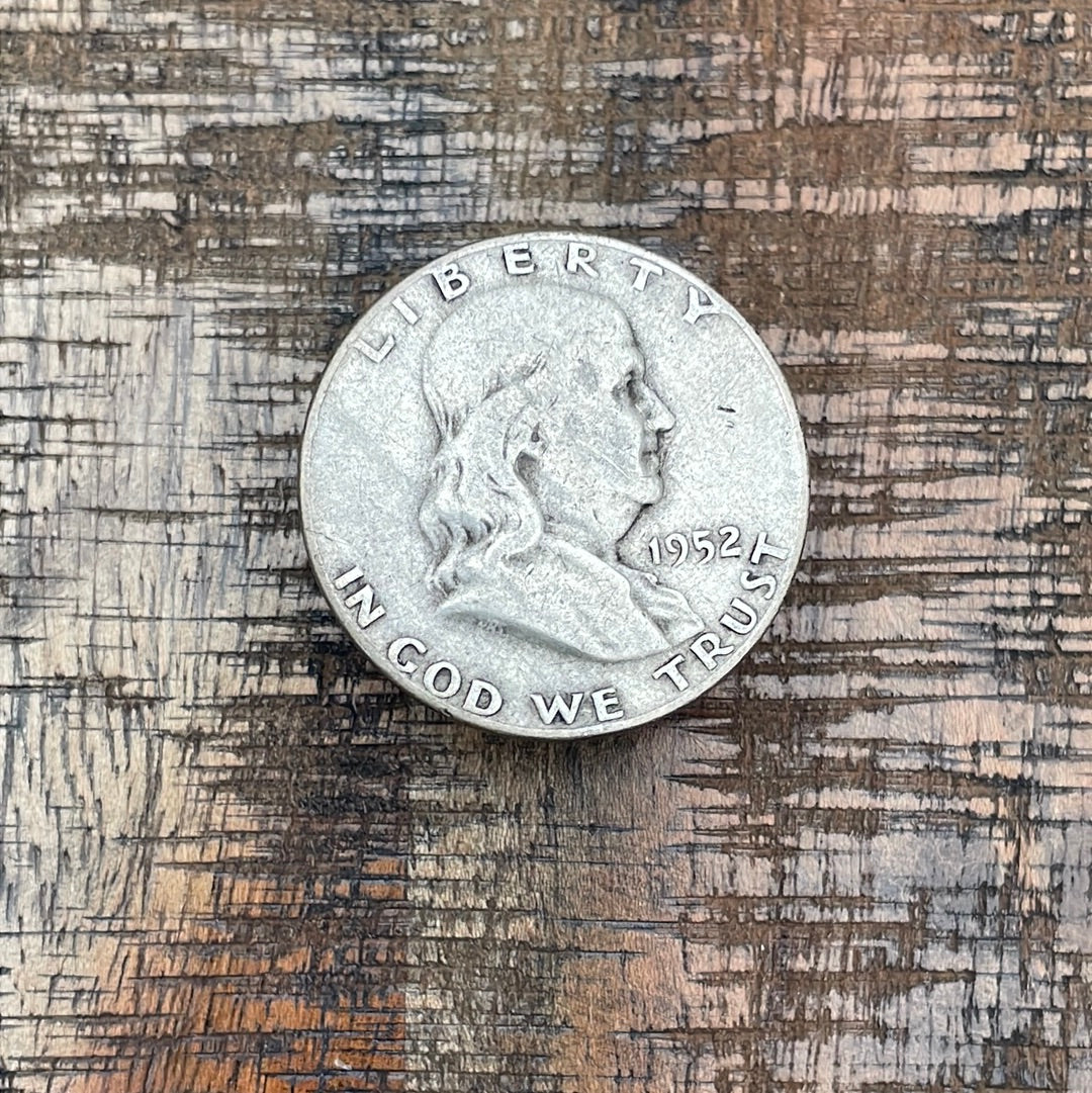 1952-D 50C US Franklin Half Dollar
