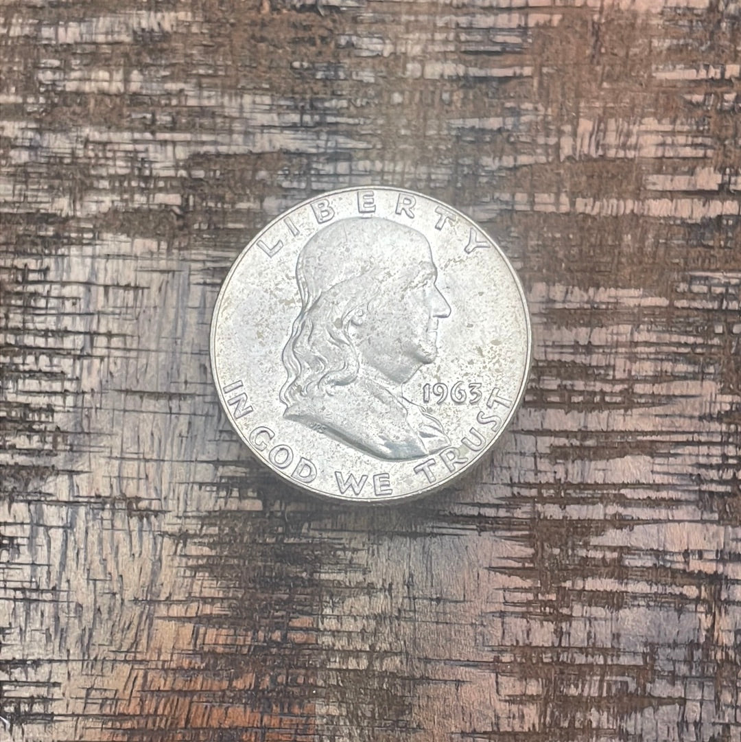 1963-D 50C US Franklin Half Dollar