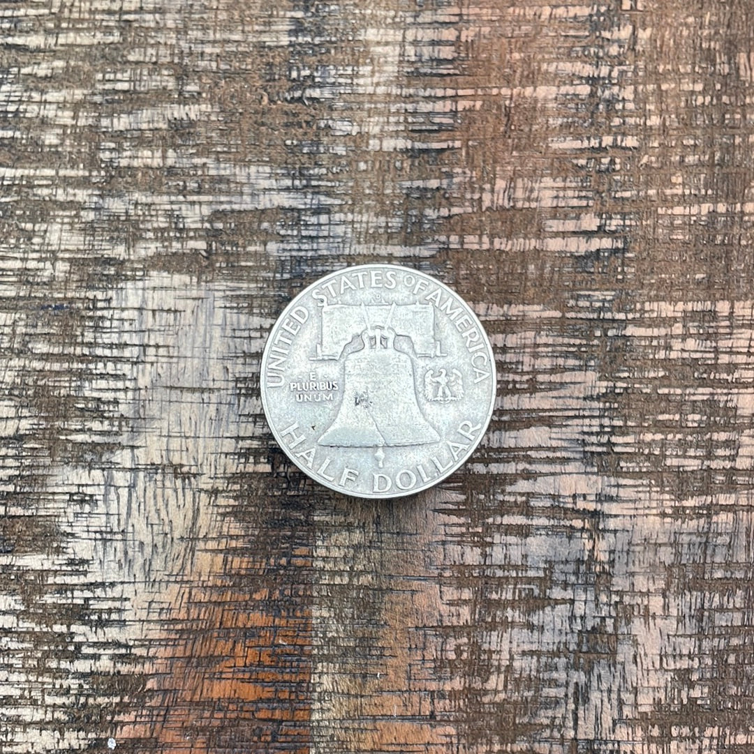 1952-D 50C US Franklin Half Dollar