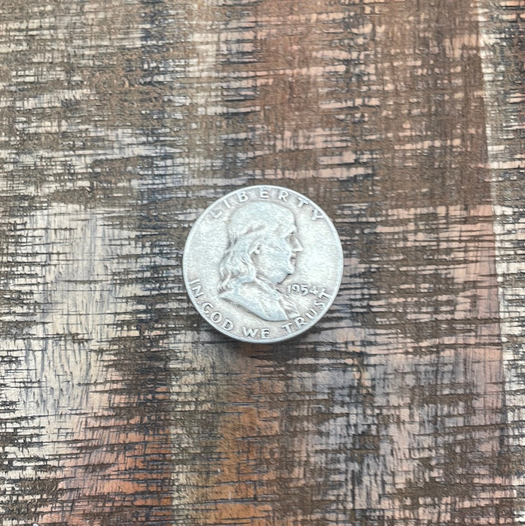 1954 50C US Franklin Half Dollar