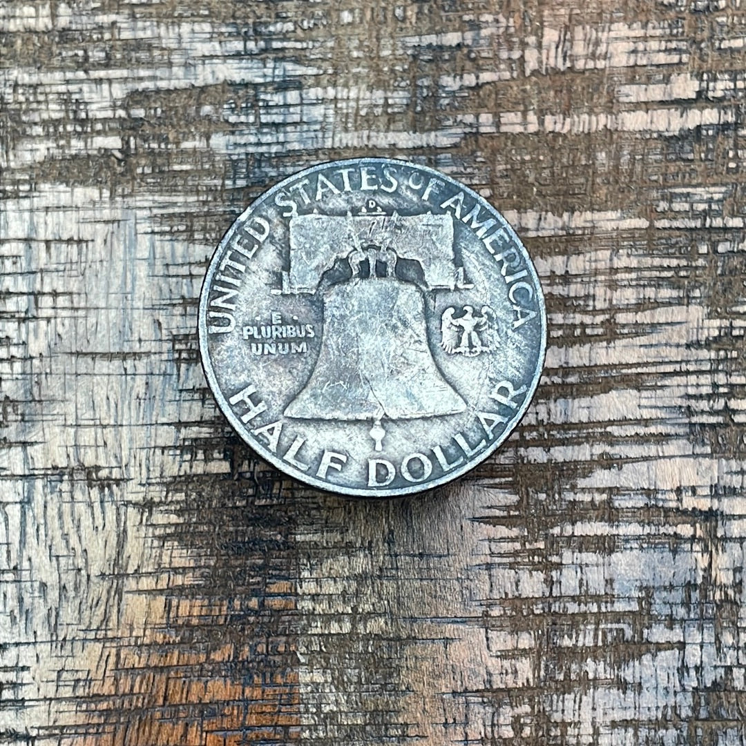 1953-D 50C US Franklin Half Dollar