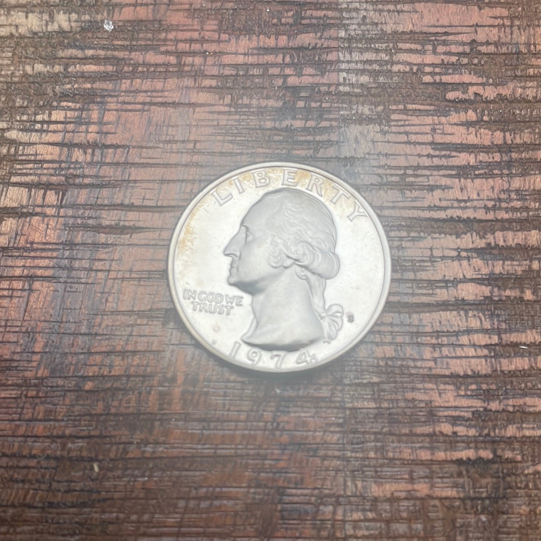 1974-S 25c US Proof Washington Quarter