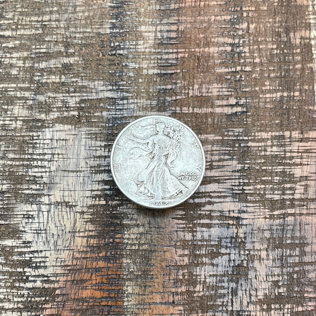 1942 50C US Walking Liberty Half Dollar