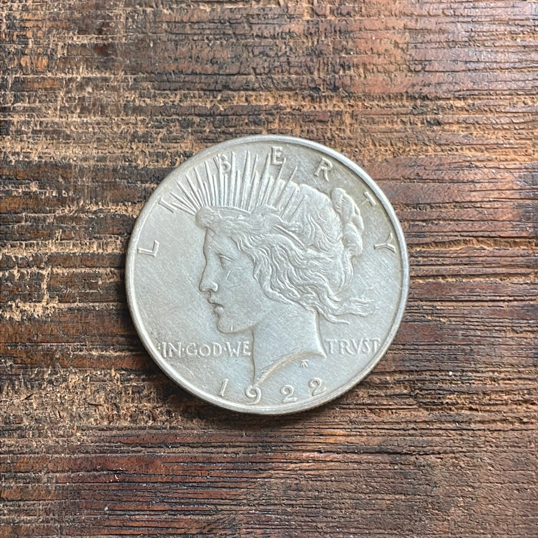 1922 $1 US Silver Peace Dollar