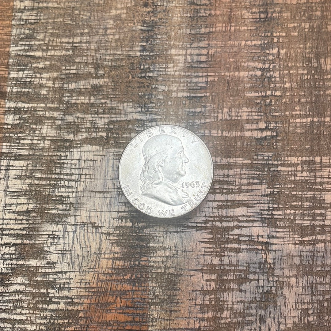 1963-D 50C US Franklin Half Dollar