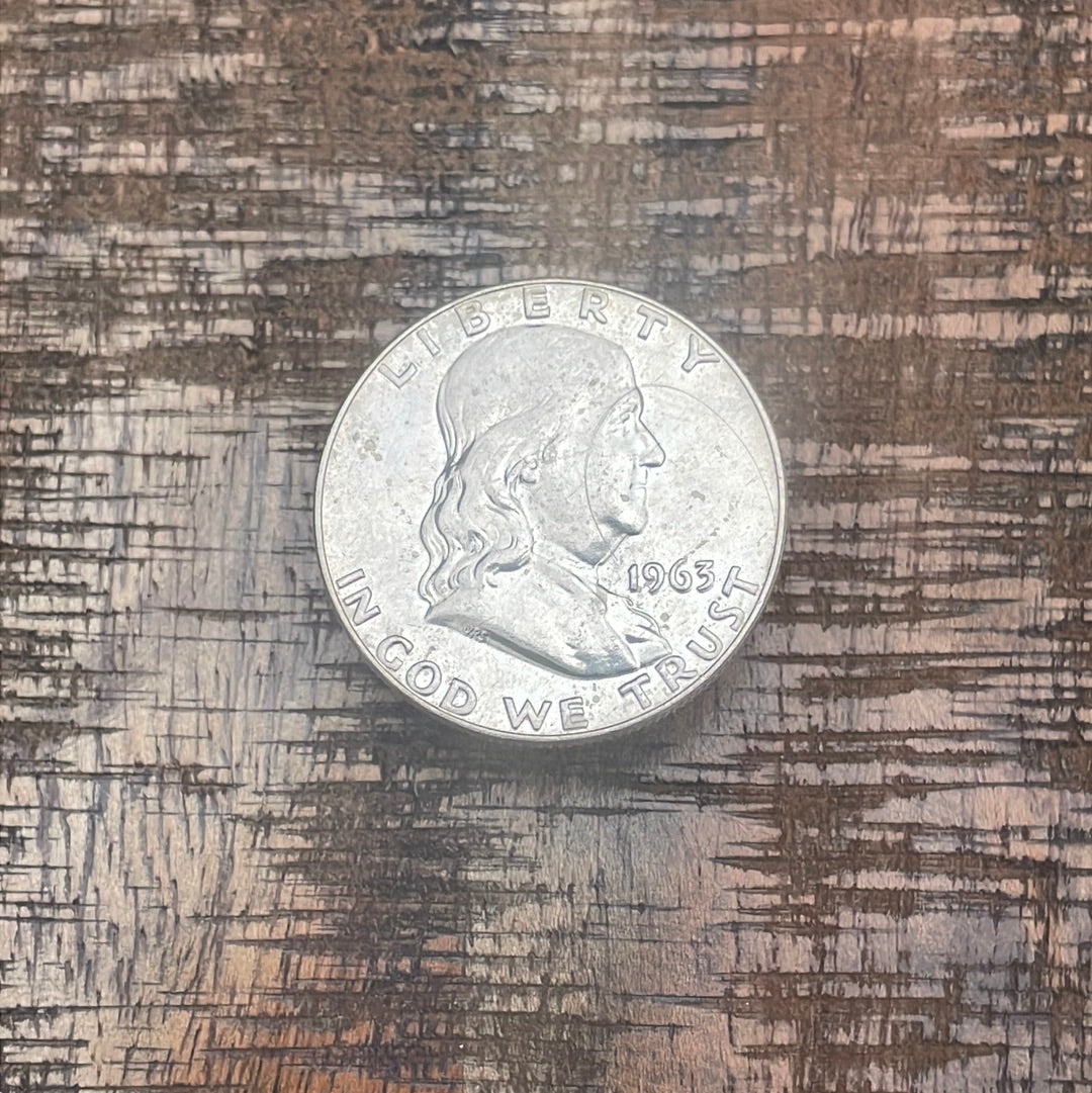 1963-D 50C US Franklin Half Dollar