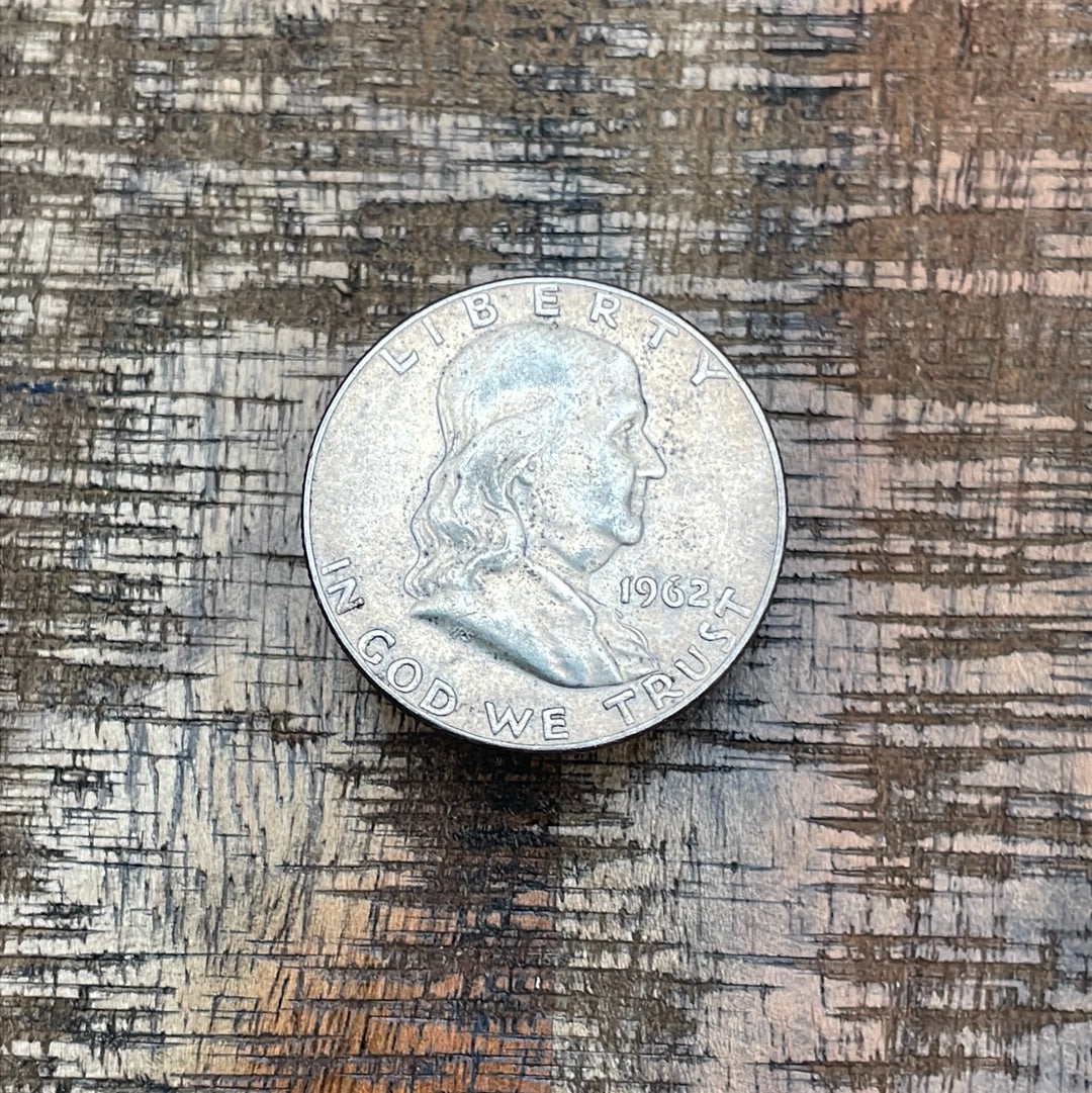 1962-D 50C US Franklin Half Dollar
