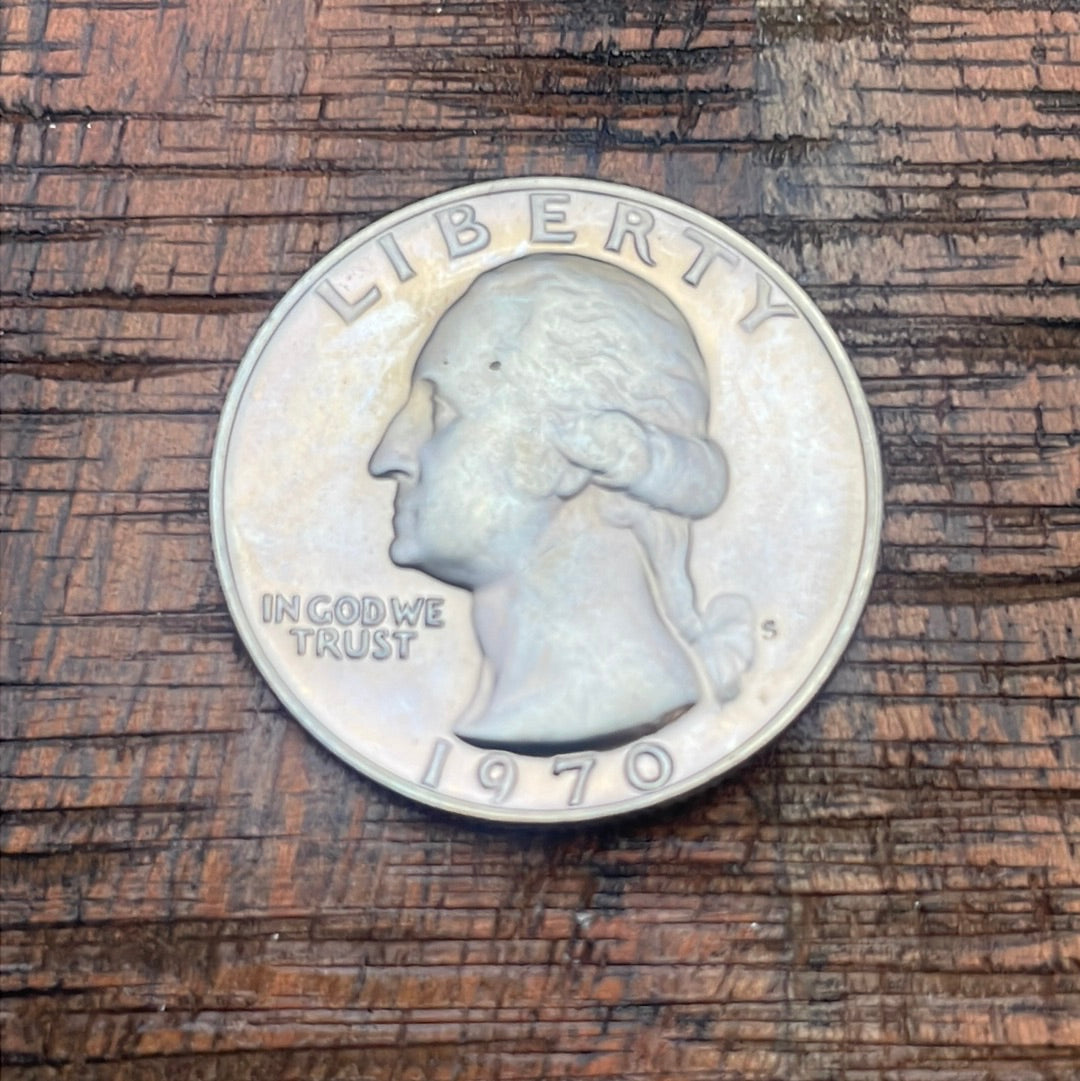 1970-S 25c US Proof Washington Quarter