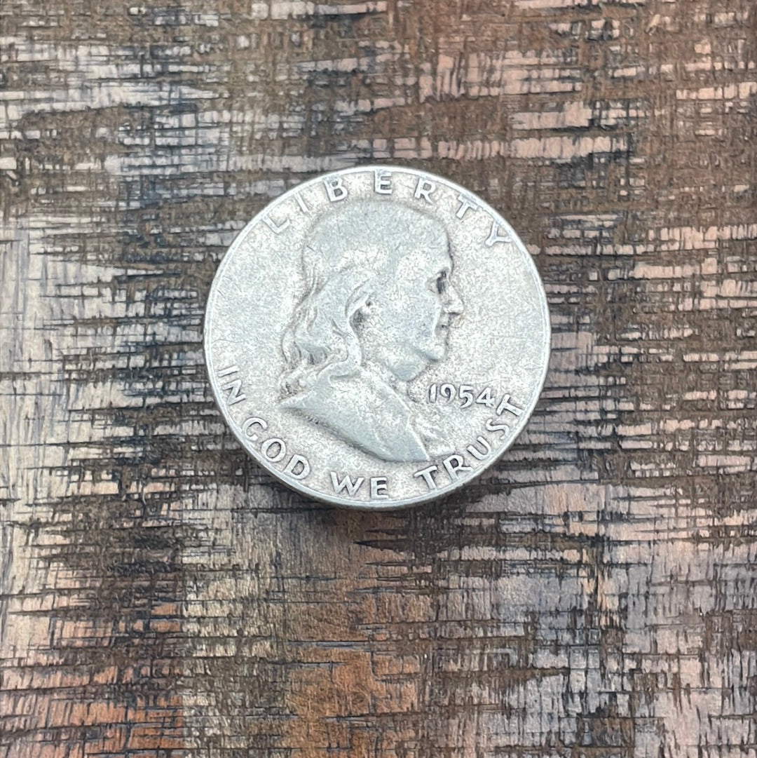 1954 50C US Franklin Half Dollar