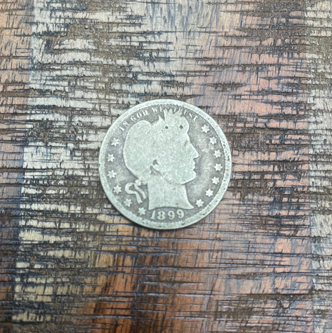 1899 25C US Barber Quarter