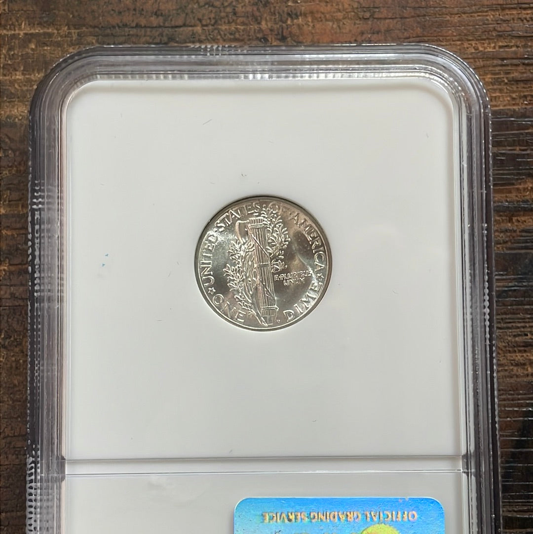 1944 US 10c Mercury Dime NGC MS66