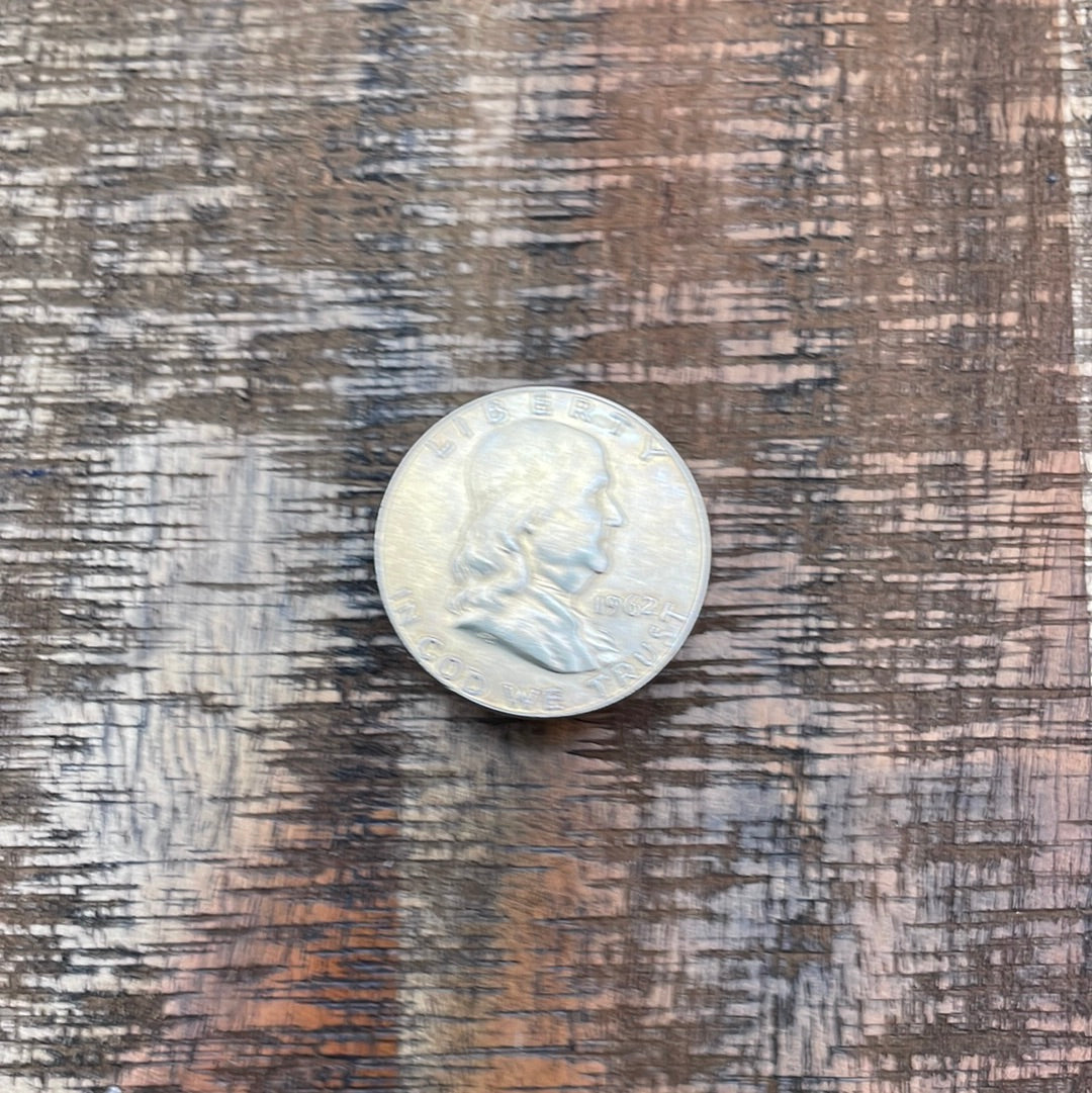 1962-D 50C US Franklin Half Dollar