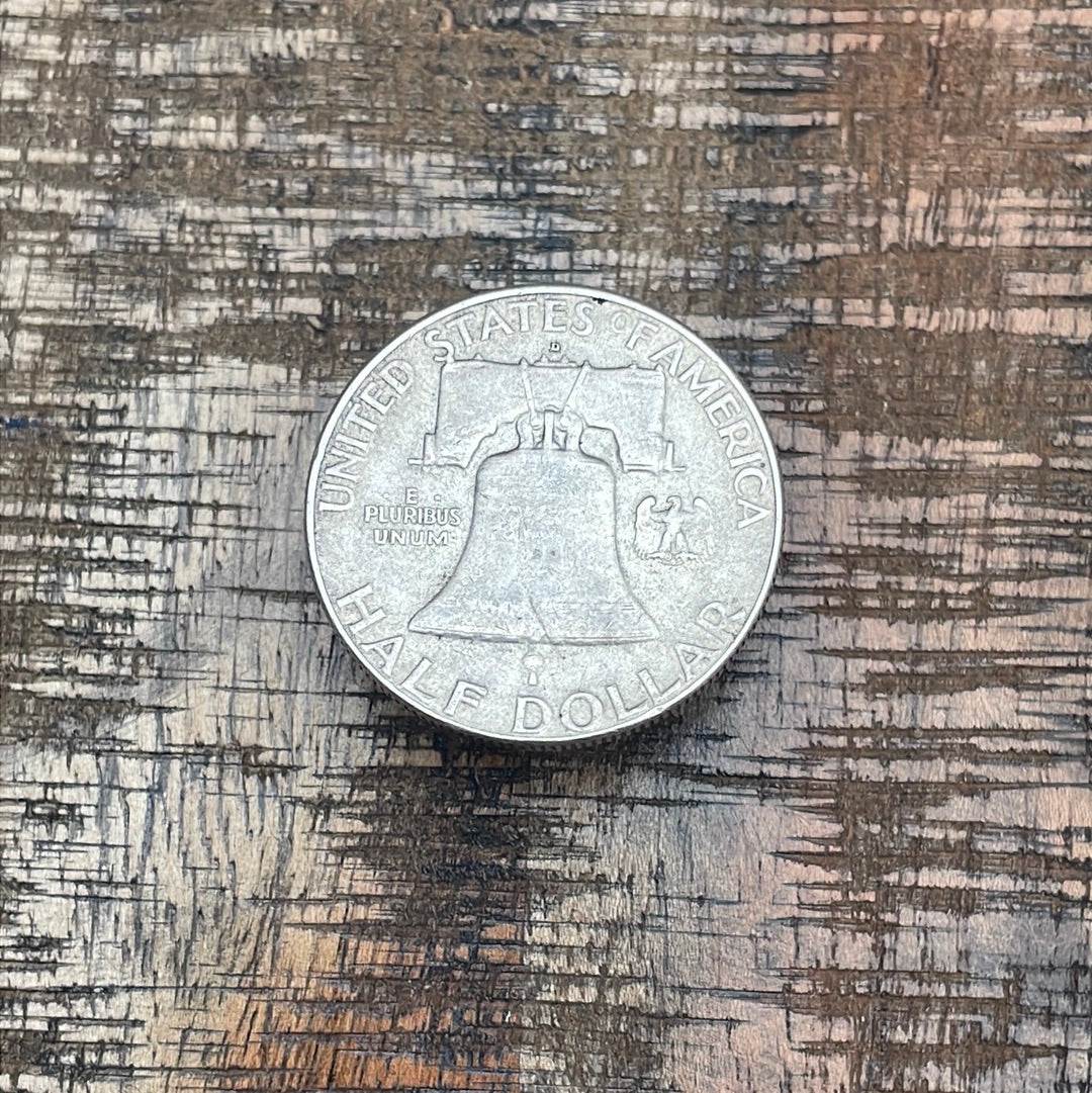 1962-D 50C US Franklin Half Dollar