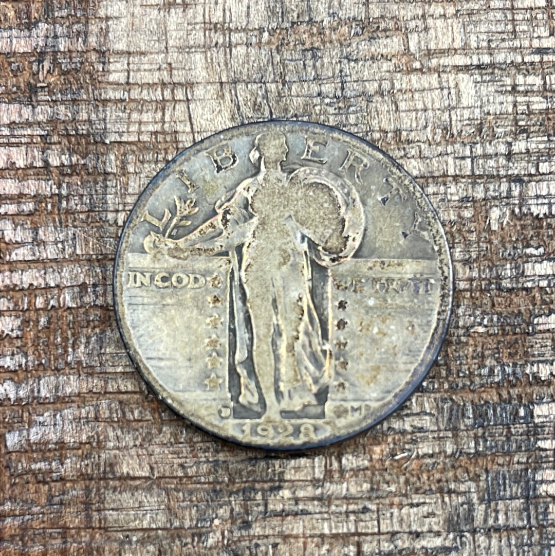 1928-D 25c. US Standing Liberty Quarter