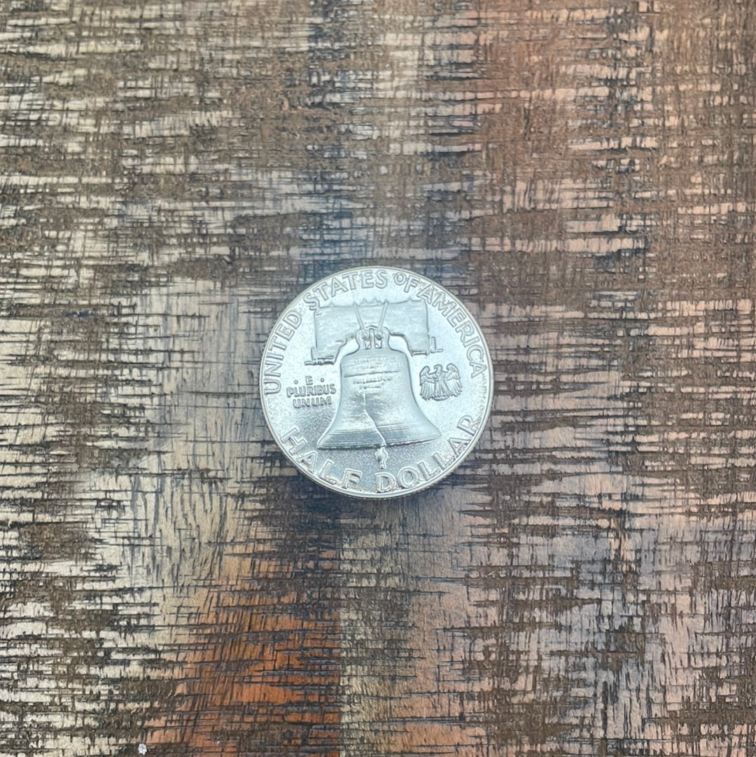 1956 50C US Franklin Half Dollar Proof Type II