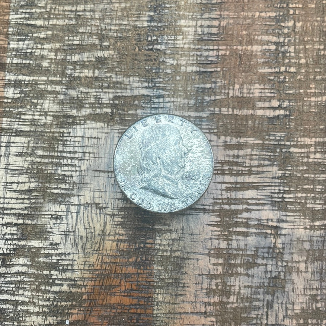 1963 50C US Franklin Half Dollar - Toned