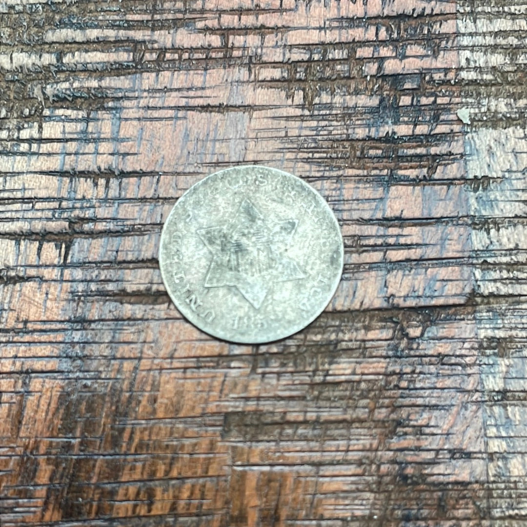 1852 3CS US Three Cent ~ Silver