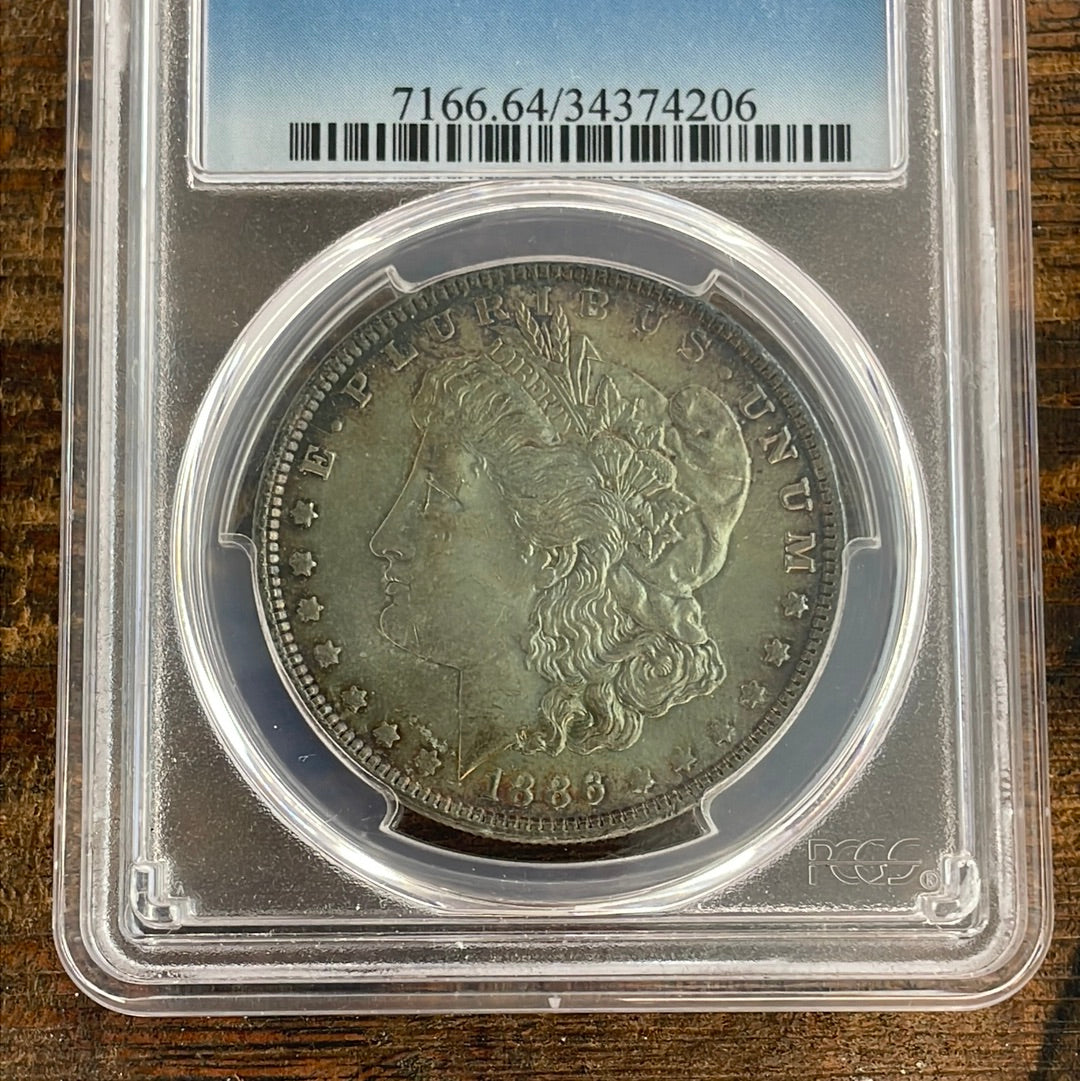 1886  $1 US Morgan Silver Dollar PCGS MS64