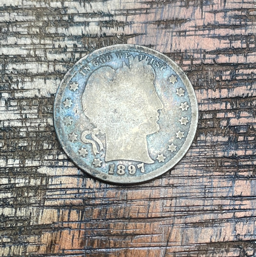 1897 25C US Barber Quarter