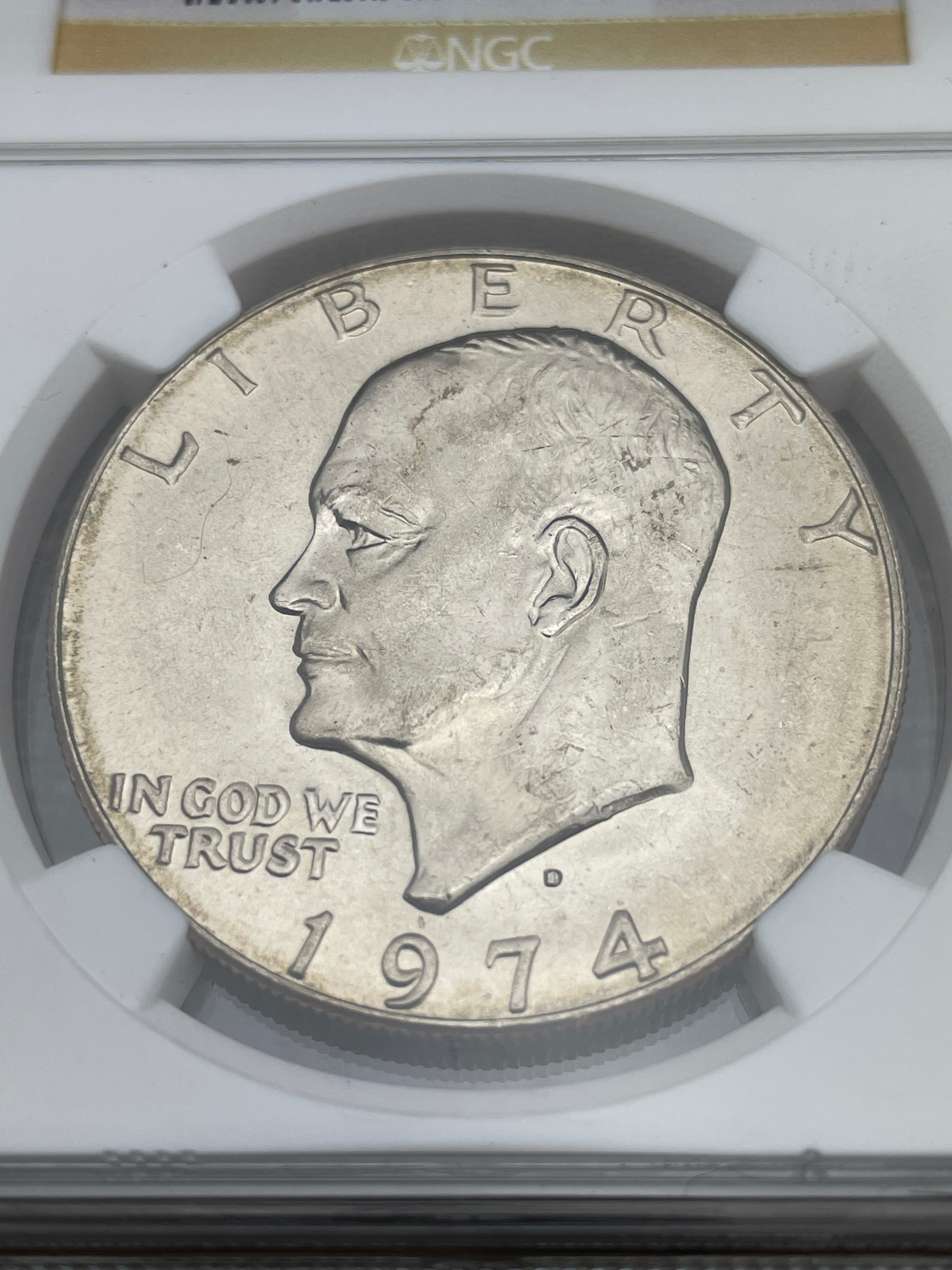 1974-D $1 US Clad Eisenhower Dollar NGC MS65 Big Sky Hoard