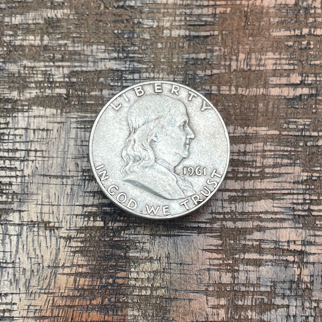 1961-D 50C US Franklin Half Dollar