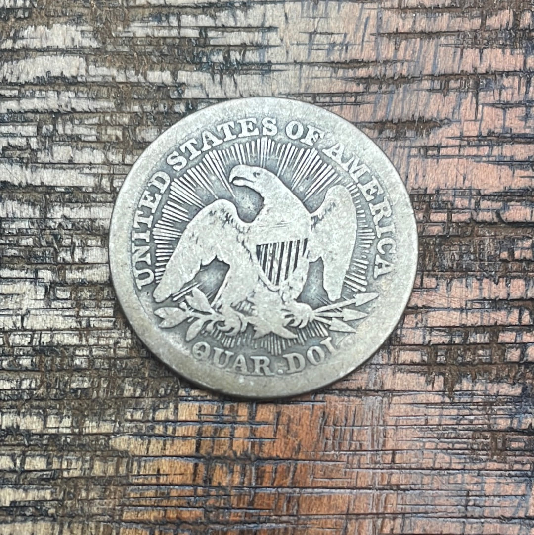 1853 25c US Seated Liberty Quarter ~ Variety 2