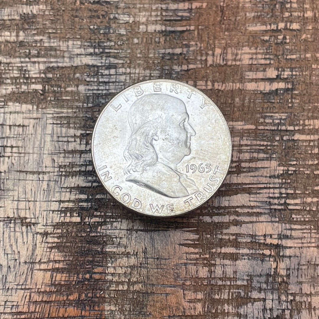 1963-D 50C US Franklin Half Dollar