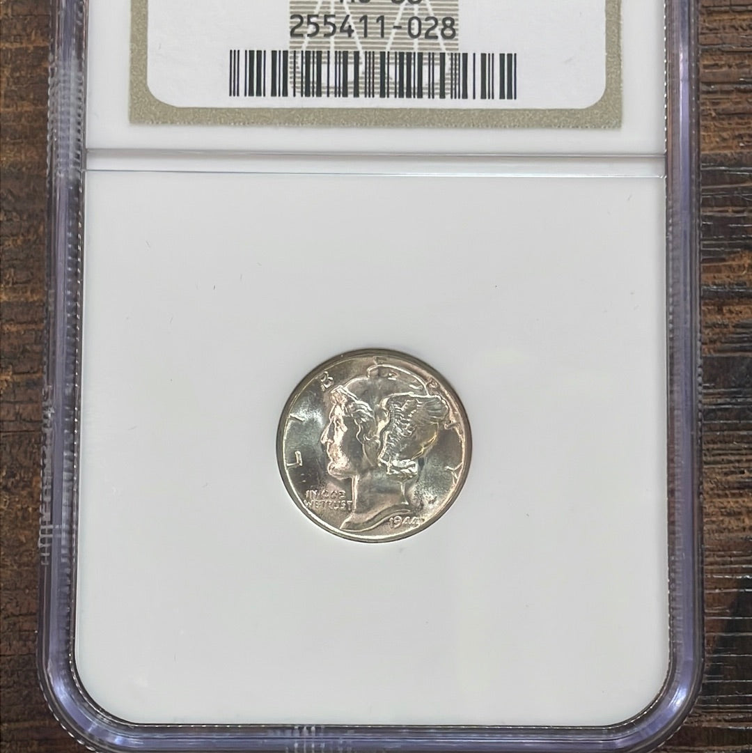 1944 US 10c Mercury Dime NGC MS66