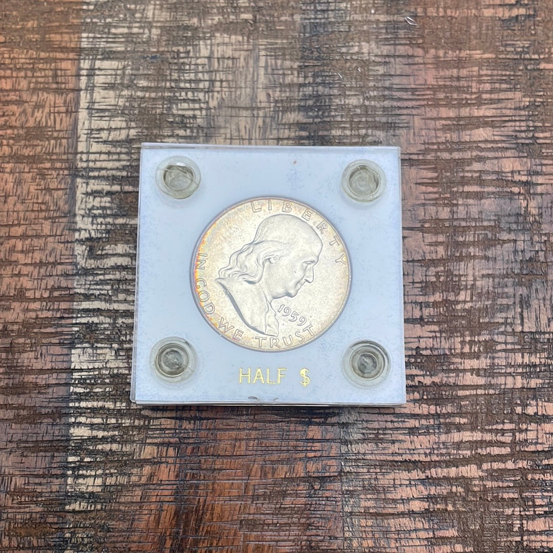 1959 50C US Proof Franklin Half Dollar