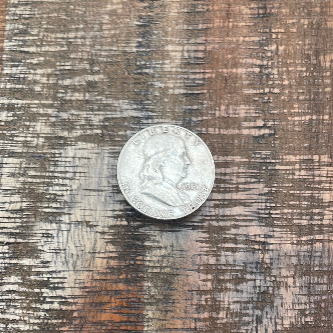 1961-D 50C US Franklin Half Dollar