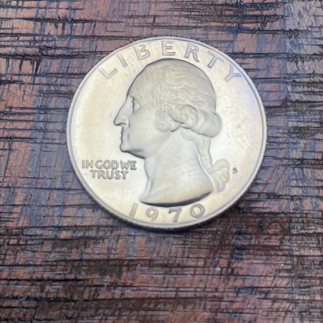 1970-S 25c US Proof Washington Quarter