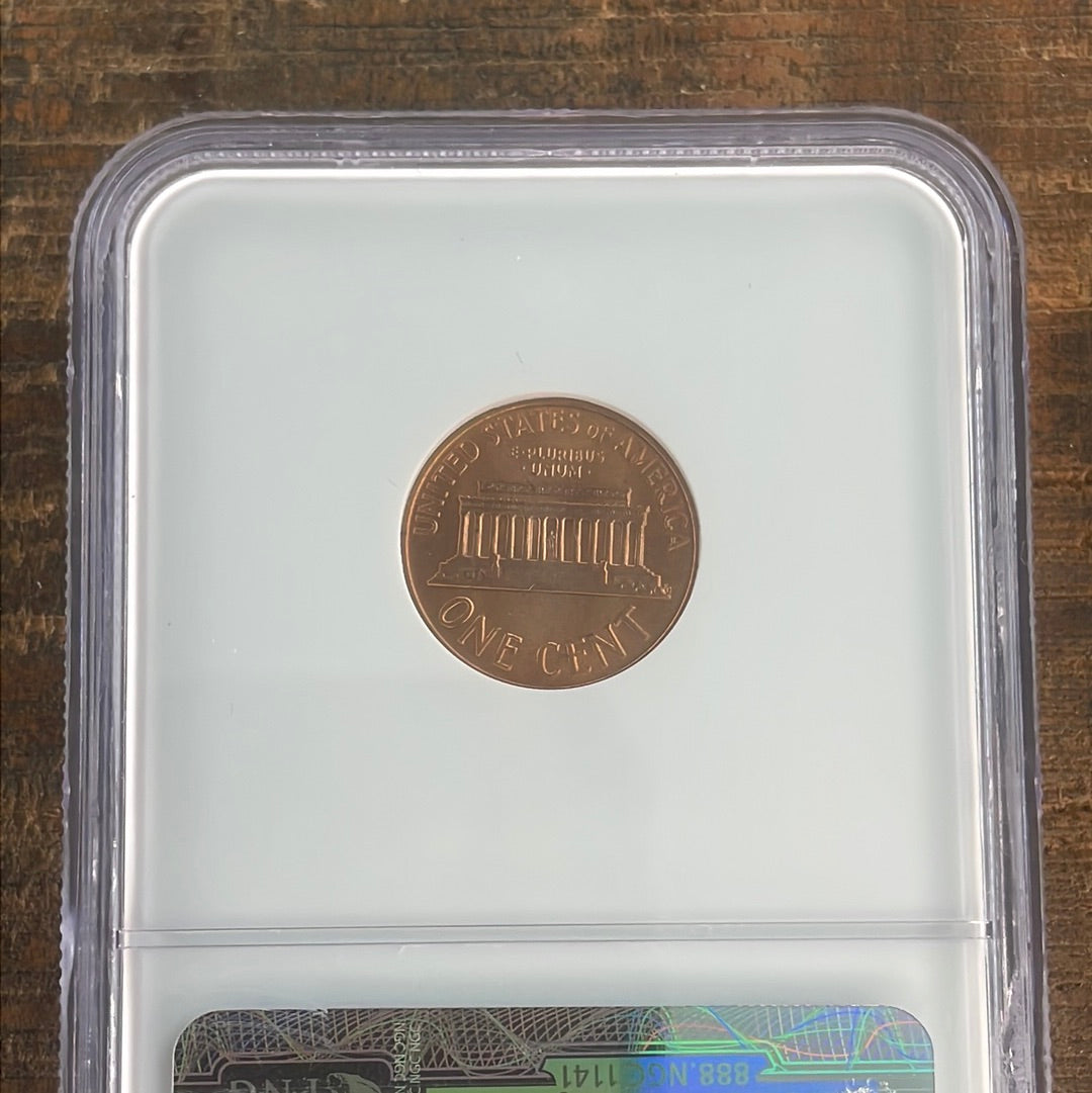 1961-D 1c US Lincoln Memorial Cent NGC MS66 RD