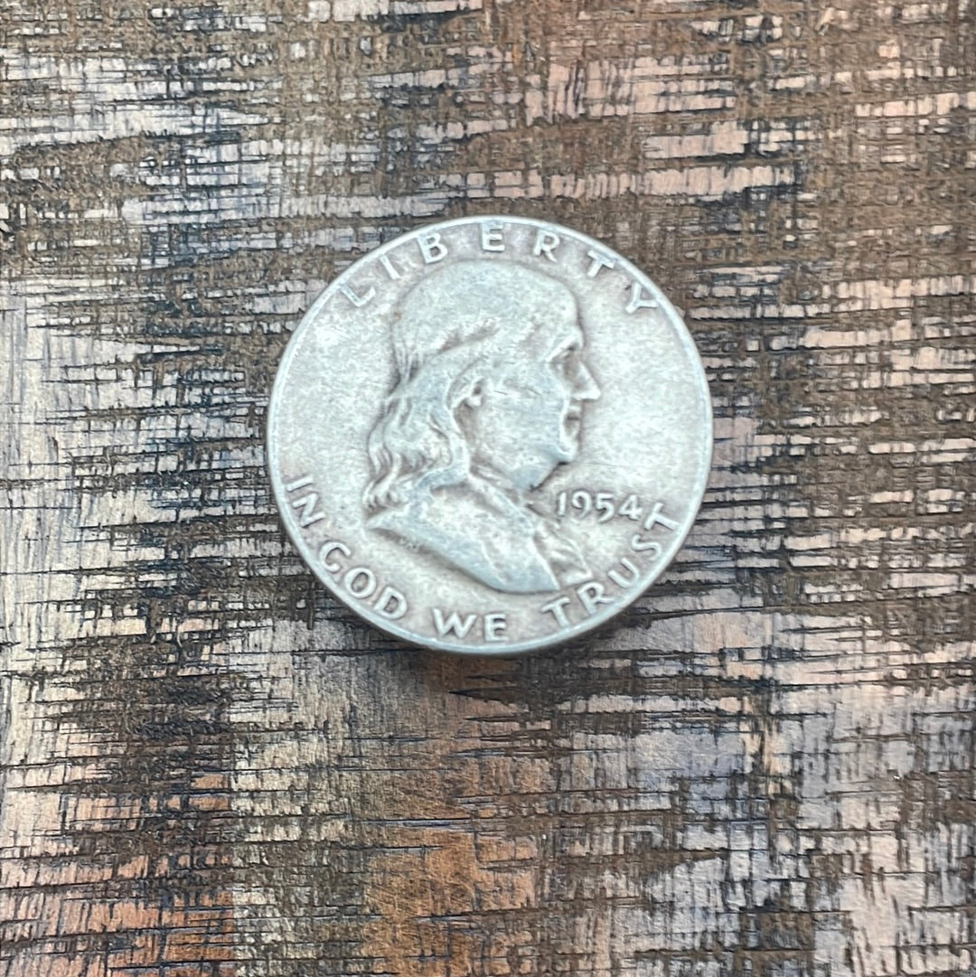 1954 50C US Franklin Half Dollar