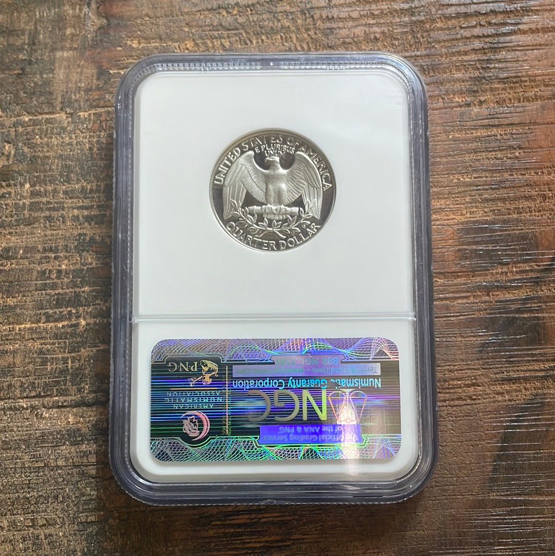 1990-S 25c US Washington Quarter NGC PF 69 Ultra Cameo