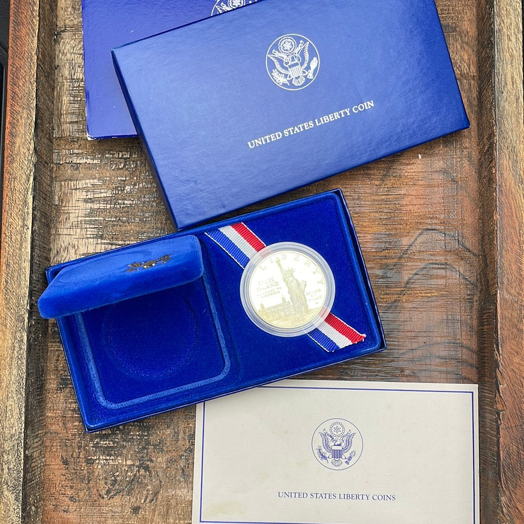 1986-S $1 US Liberty Coin Silver Proof Coin in OGP with COA