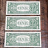 1957 Series A $1 Silver Certificate - Set of 3 Consecutive Serial Numbers - Uncirculated