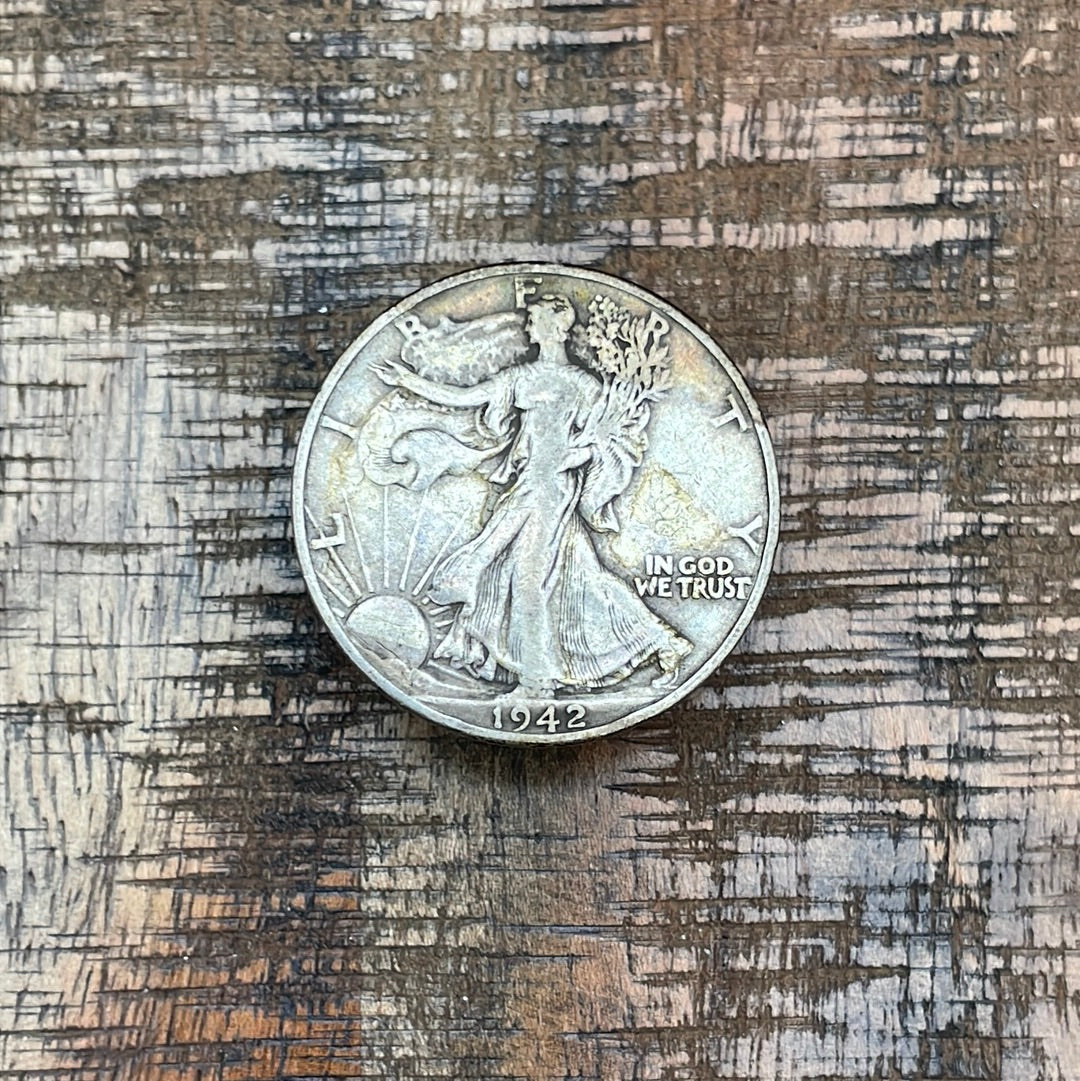 1942-D 50C US Walking Liberty Half Dollar