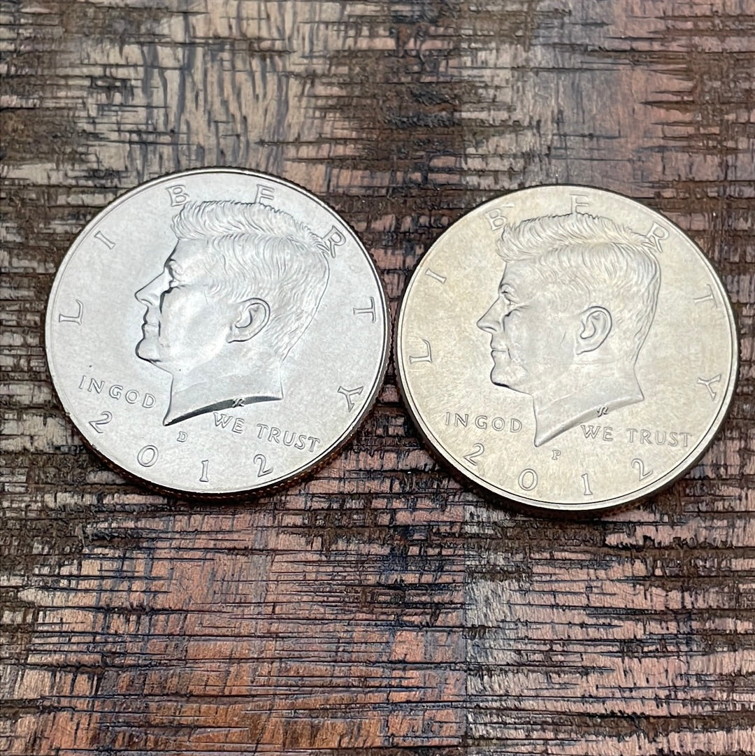 2012-P & D 50c Kennedy Half Dollar ~ Set of 2