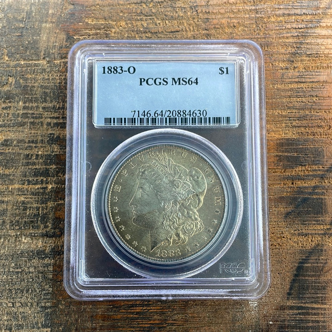 1883-O $1 US Morgan Silver Dollar PCGS MS64