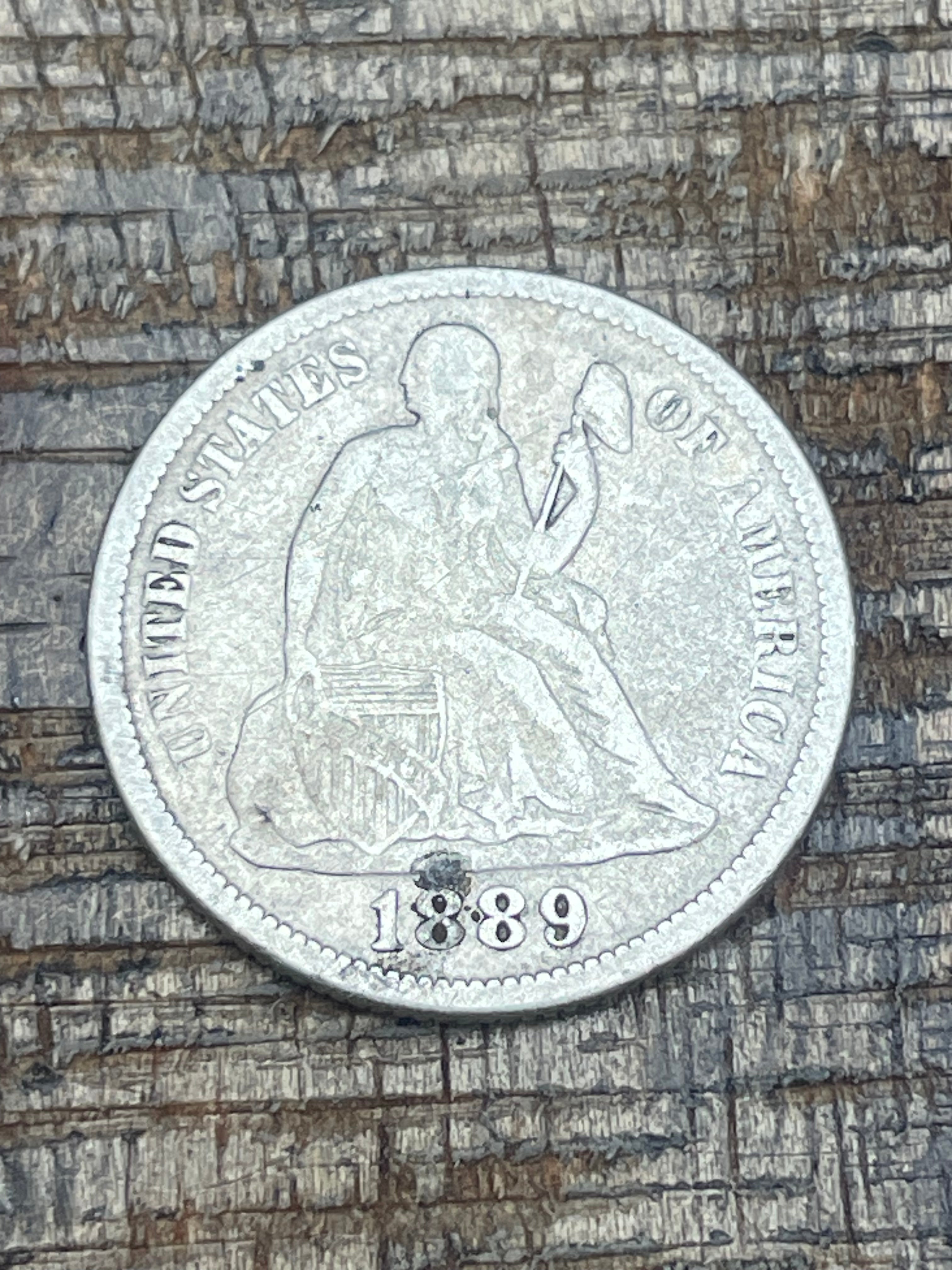 1889 10C US Seated Liberty Dime