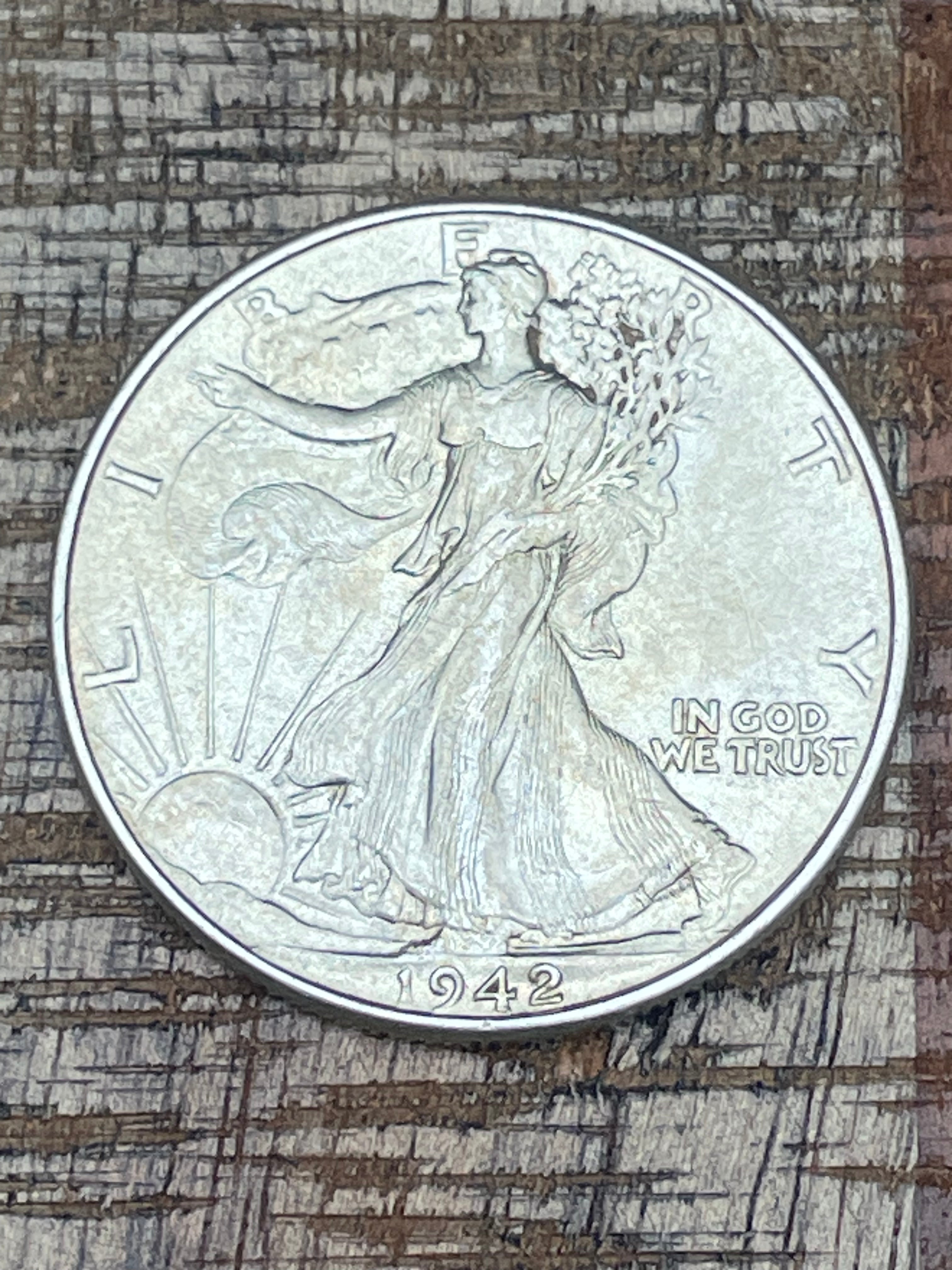 1942 50c Walking Liberty Half Dollar