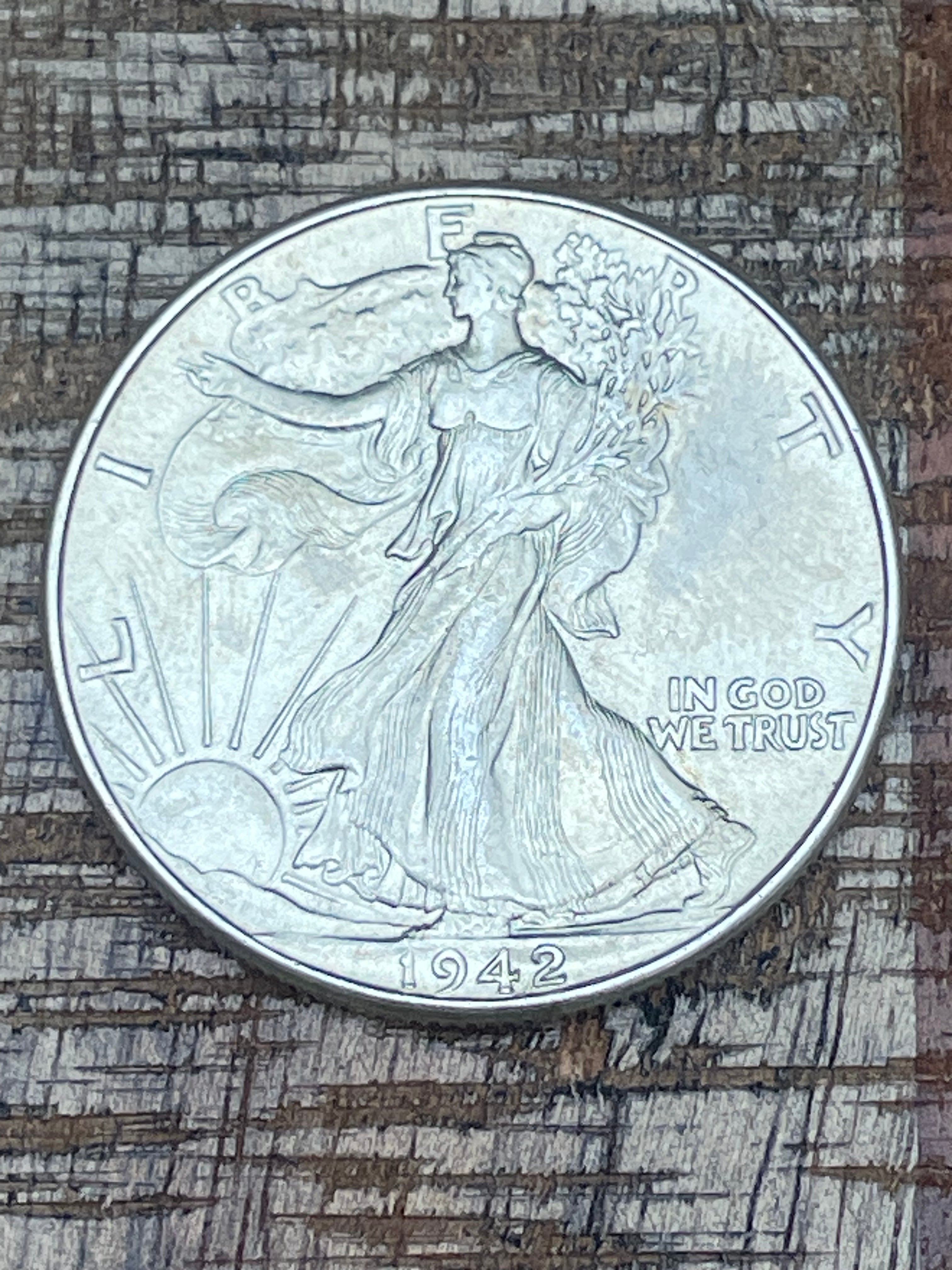 1942 50c Walking Liberty Half Dollar