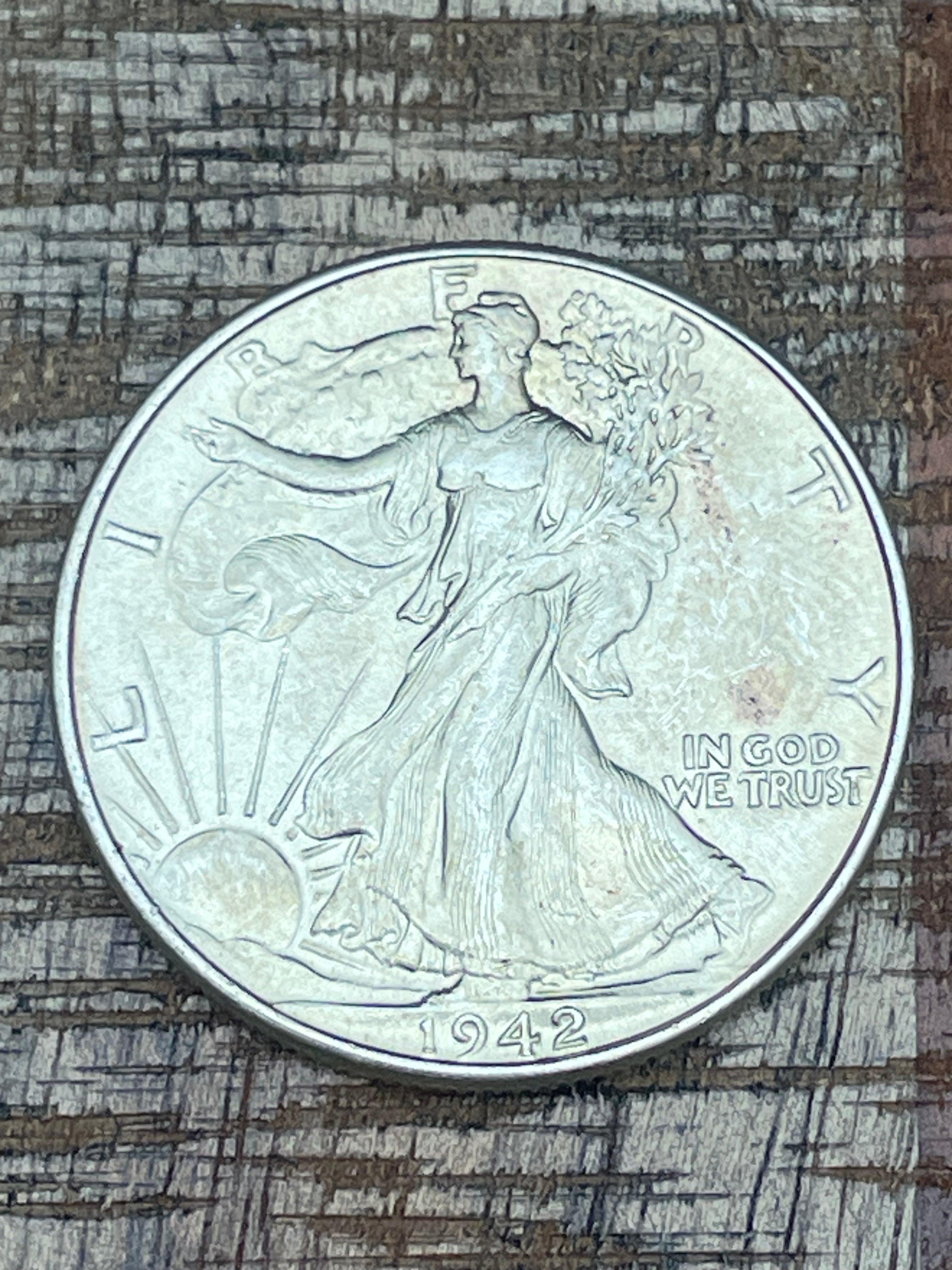 1942 50c Walking Liberty Half Dollar