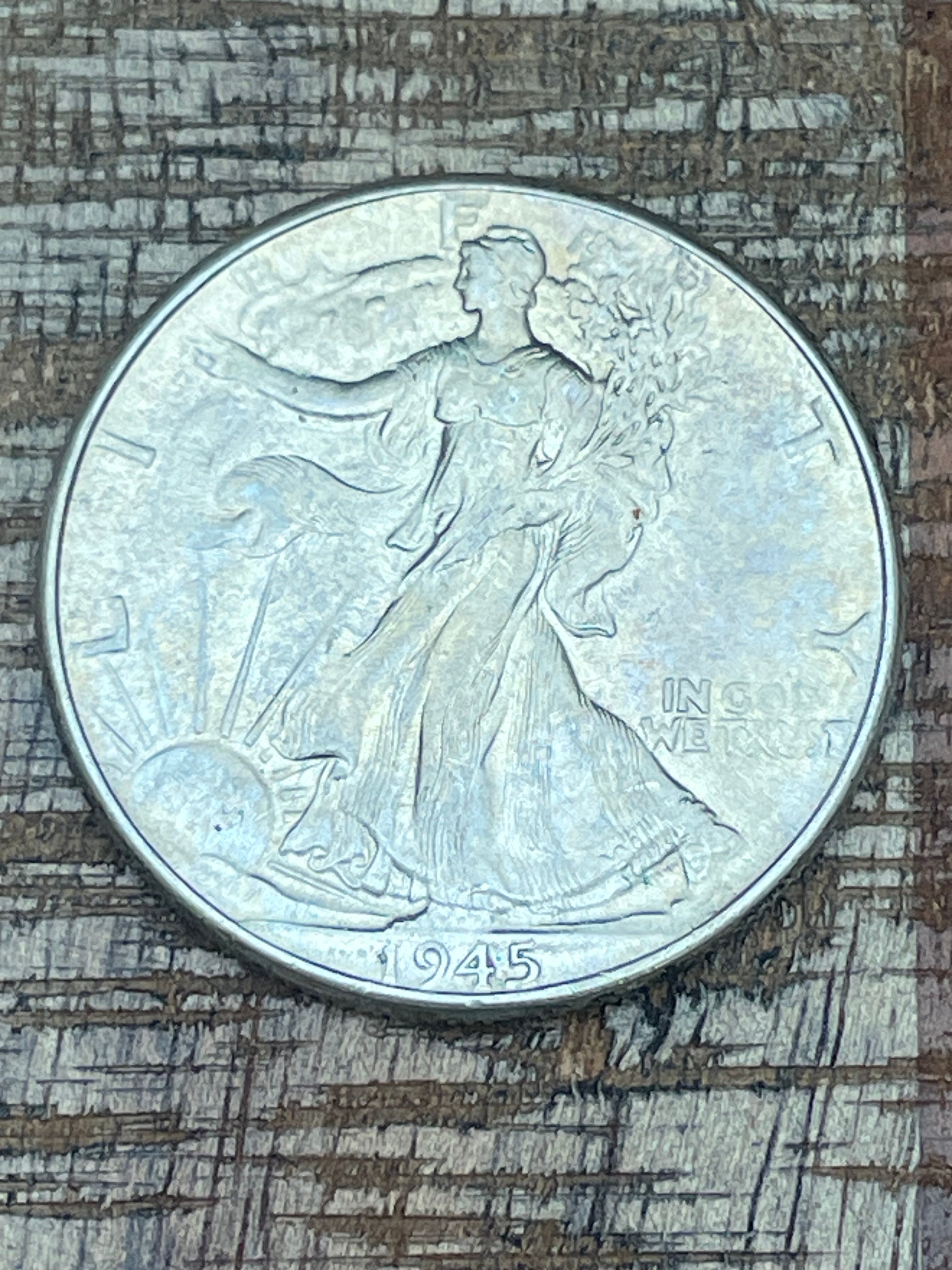 1945 50c Walking Liberty Half Dollar