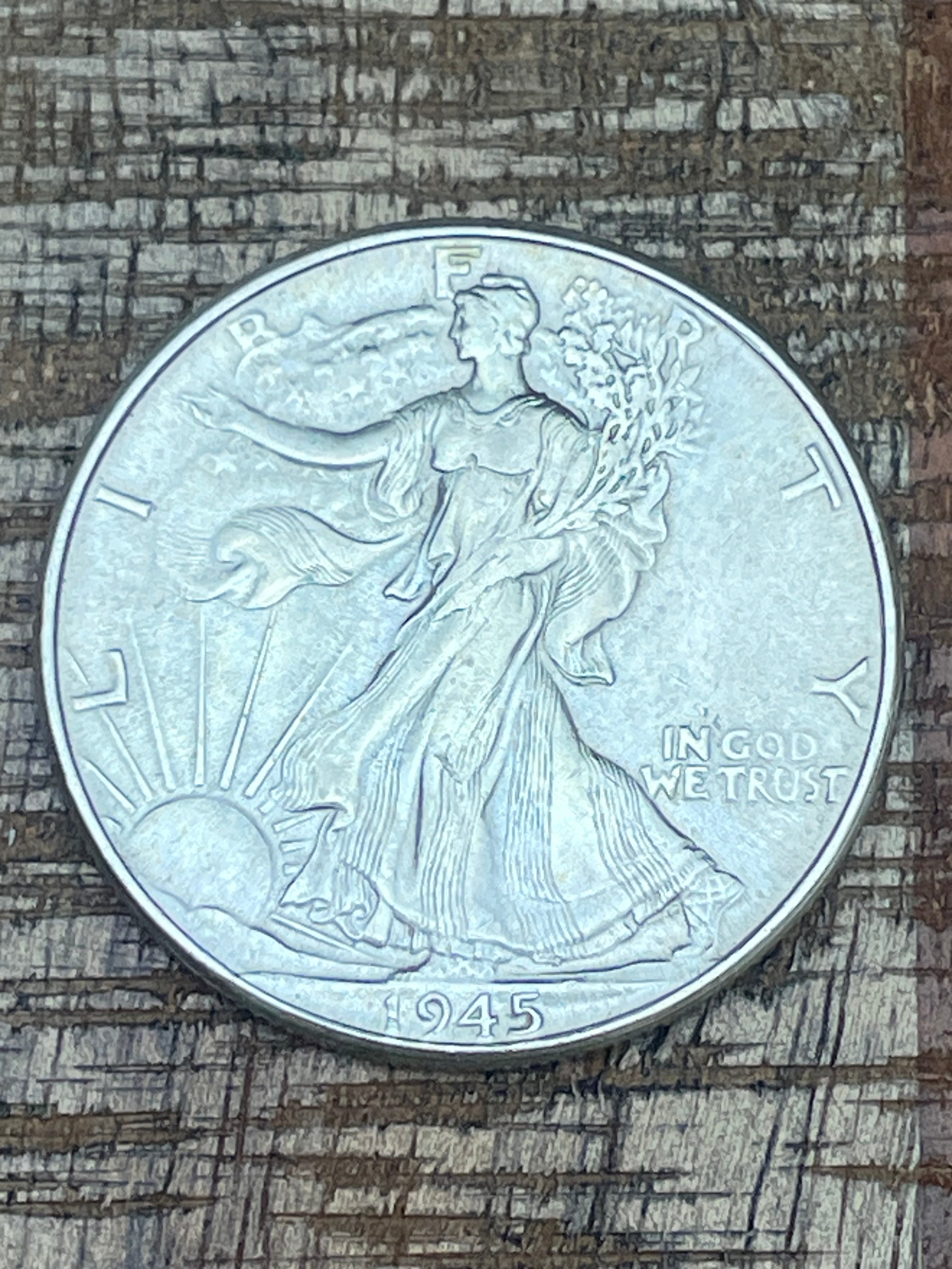 1945 50c Walking Liberty Half Dollar
