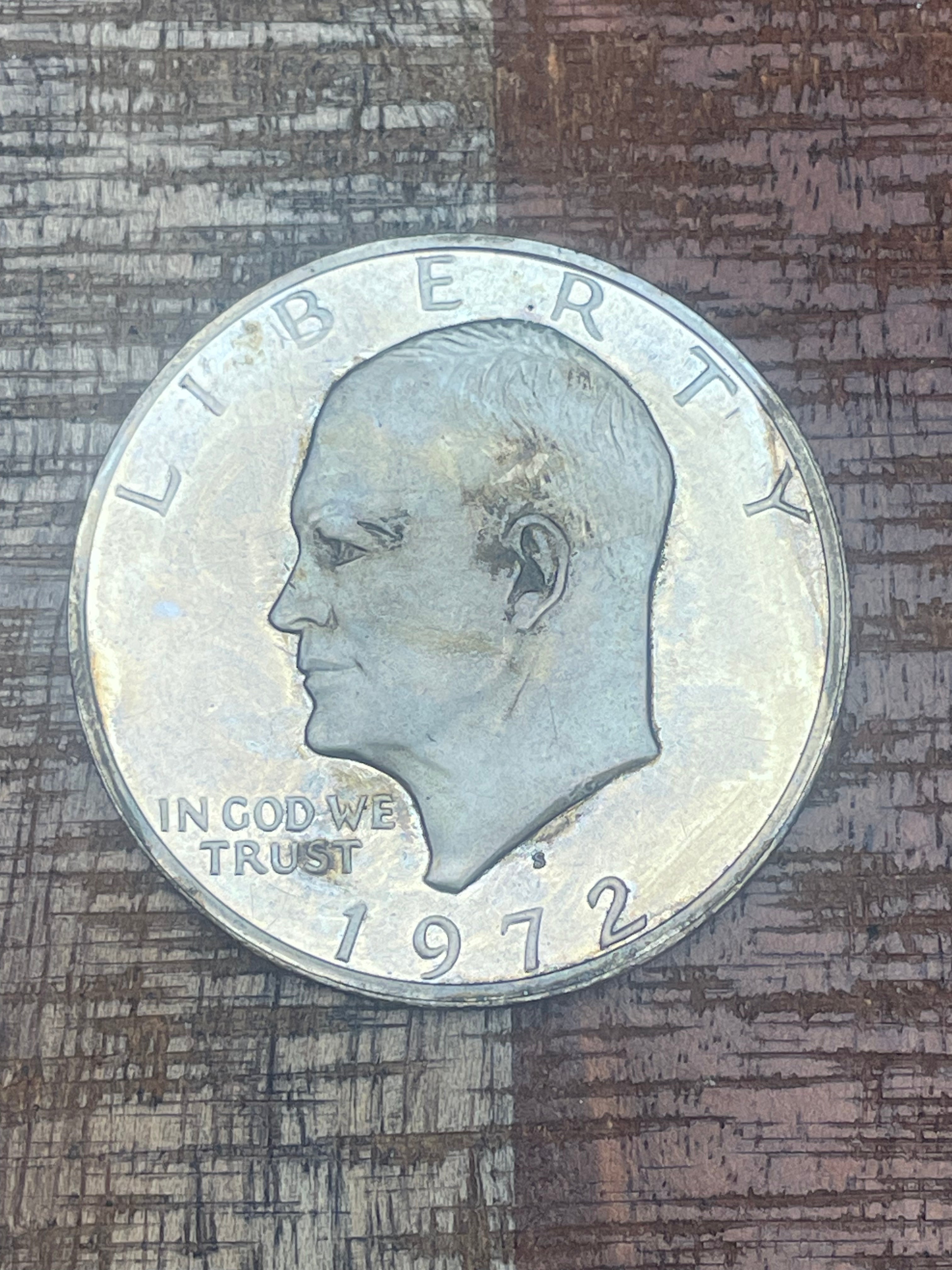 1972-S $1 US Eisenhower Dollar 40% Silver