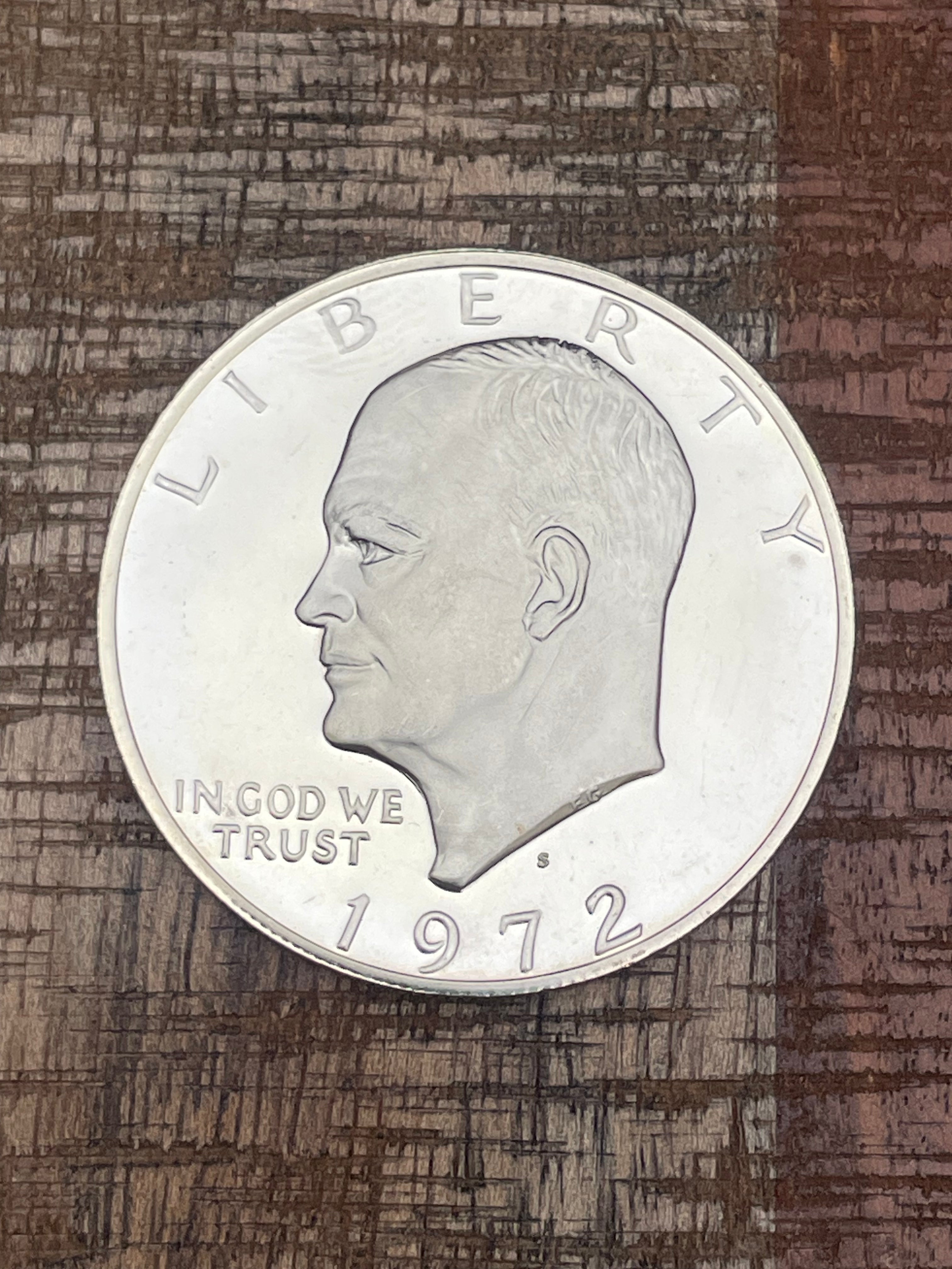 1972-S $1 US Proof Eisenhower Dollar 40% Silver