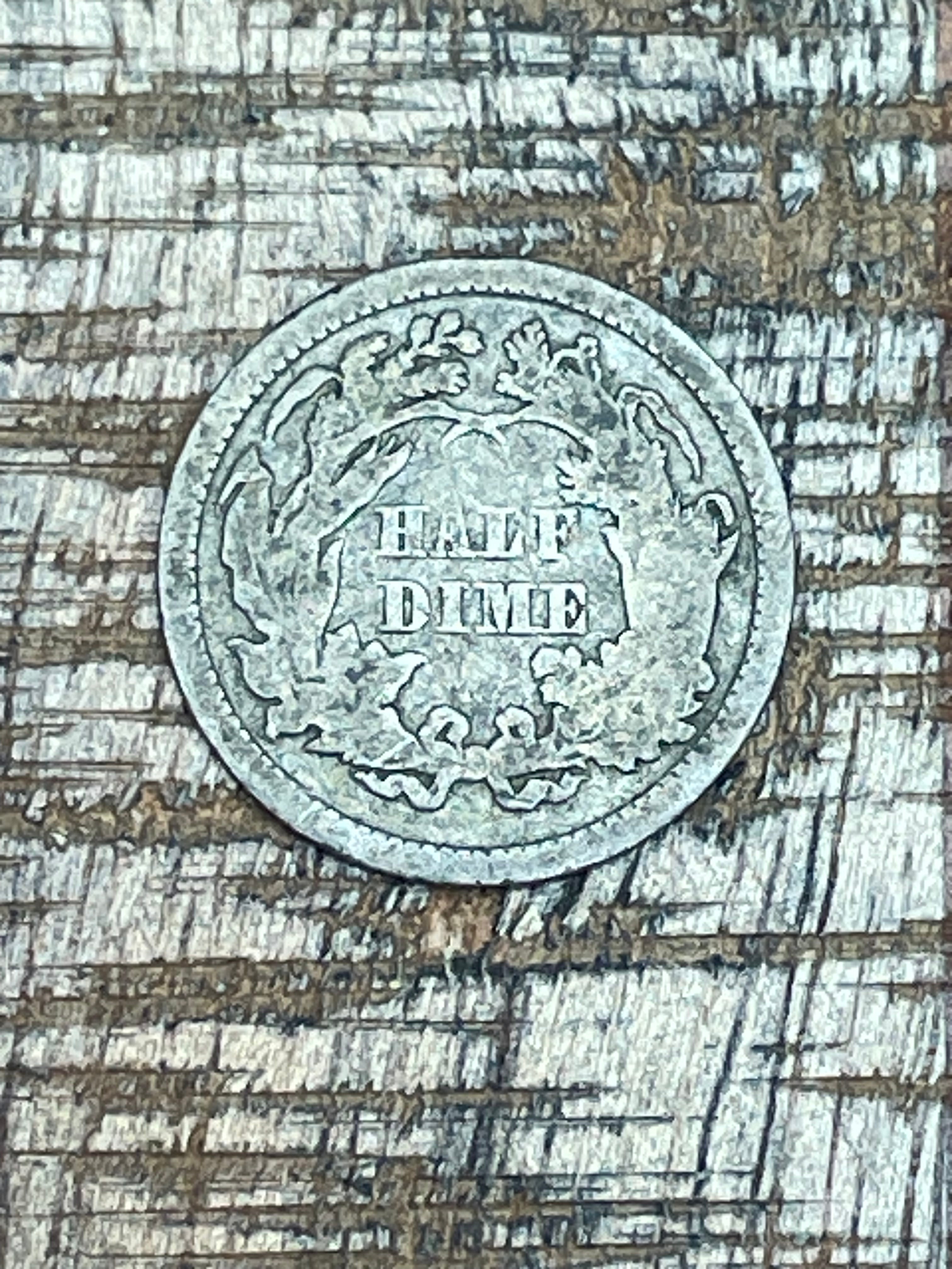 1862 H10C US Half Dime