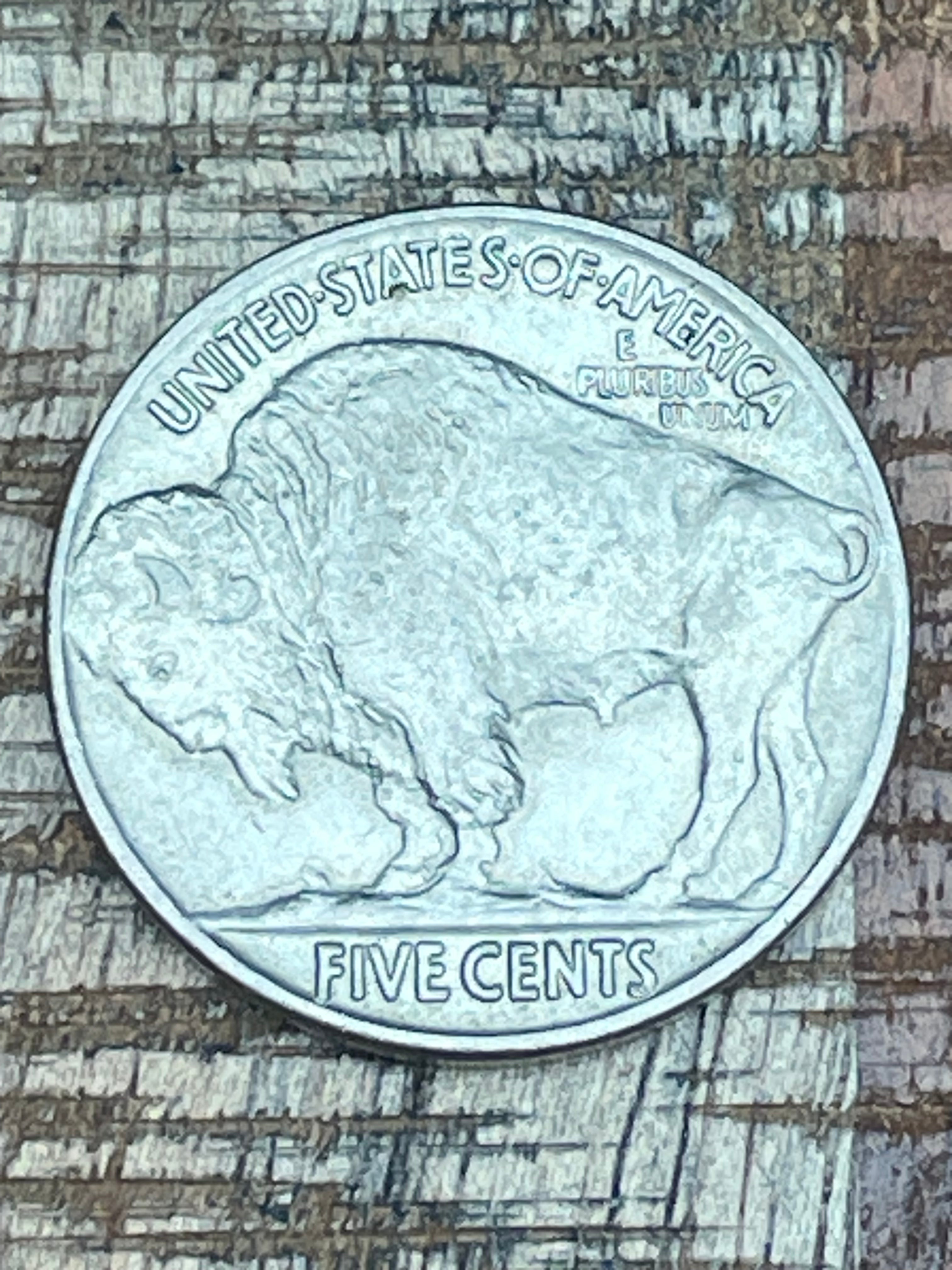 1936 5c US Buffalo Nickel