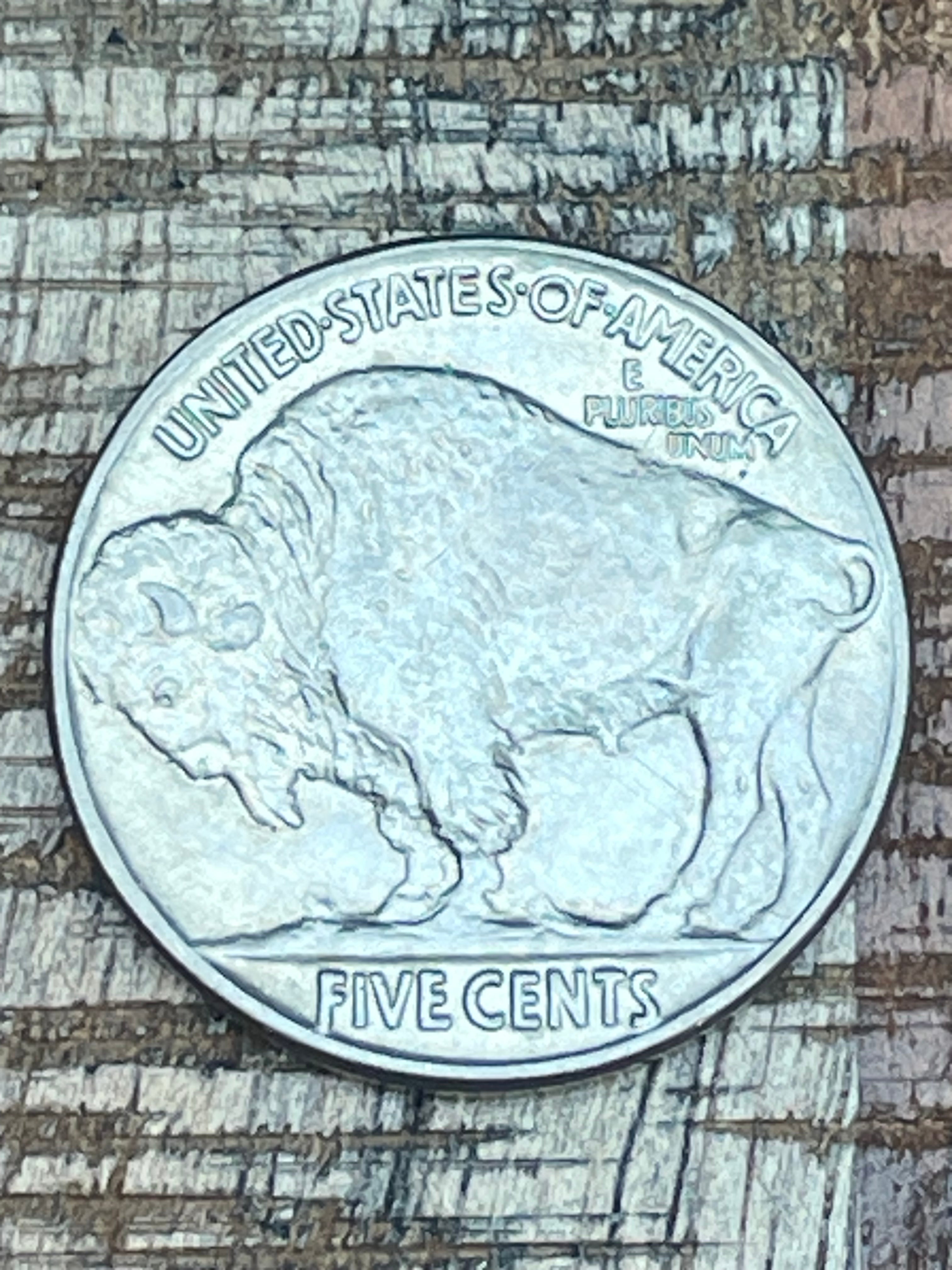 1937 5c US Buffalo Nickel